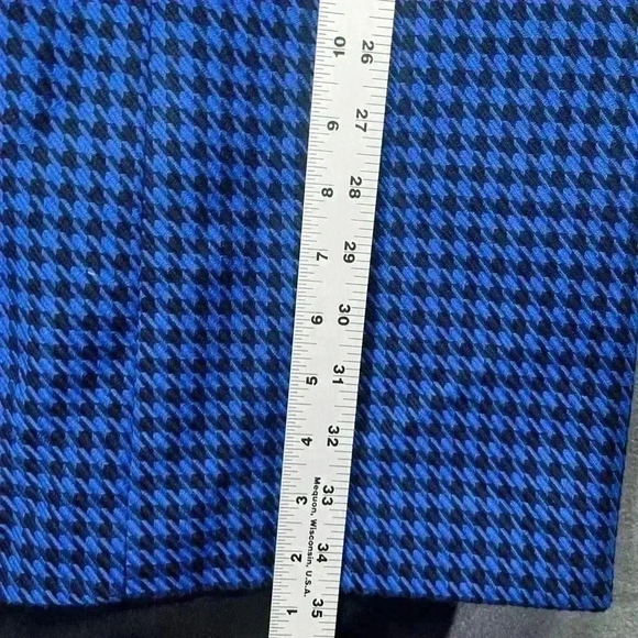 Jessica London Vintage Black & Blue Houndstooth Coat and Dress Womens 18W Plus - Picture 7 of 8